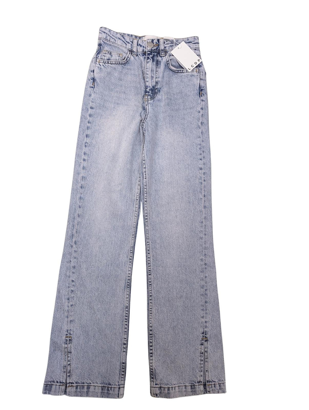 LES COYOTES Ladies Light Blue Cotton Jeans Mom High Waist W24 NEW RRP 145