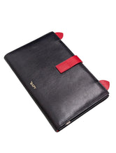 Load image into Gallery viewer, A BATHING APE Ladies Cut Out Logo Leather Black Red Wallet NEW RRP 215
