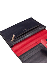 Load image into Gallery viewer, A BATHING APE Ladies Cut Out Logo Leather Black Red Wallet NEW RRP 215
