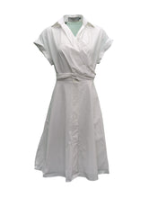 Load image into Gallery viewer, SILVIA TCHERASSI Paloma Browns Exclusive White Shirt Midi Dress S RRP 1100
