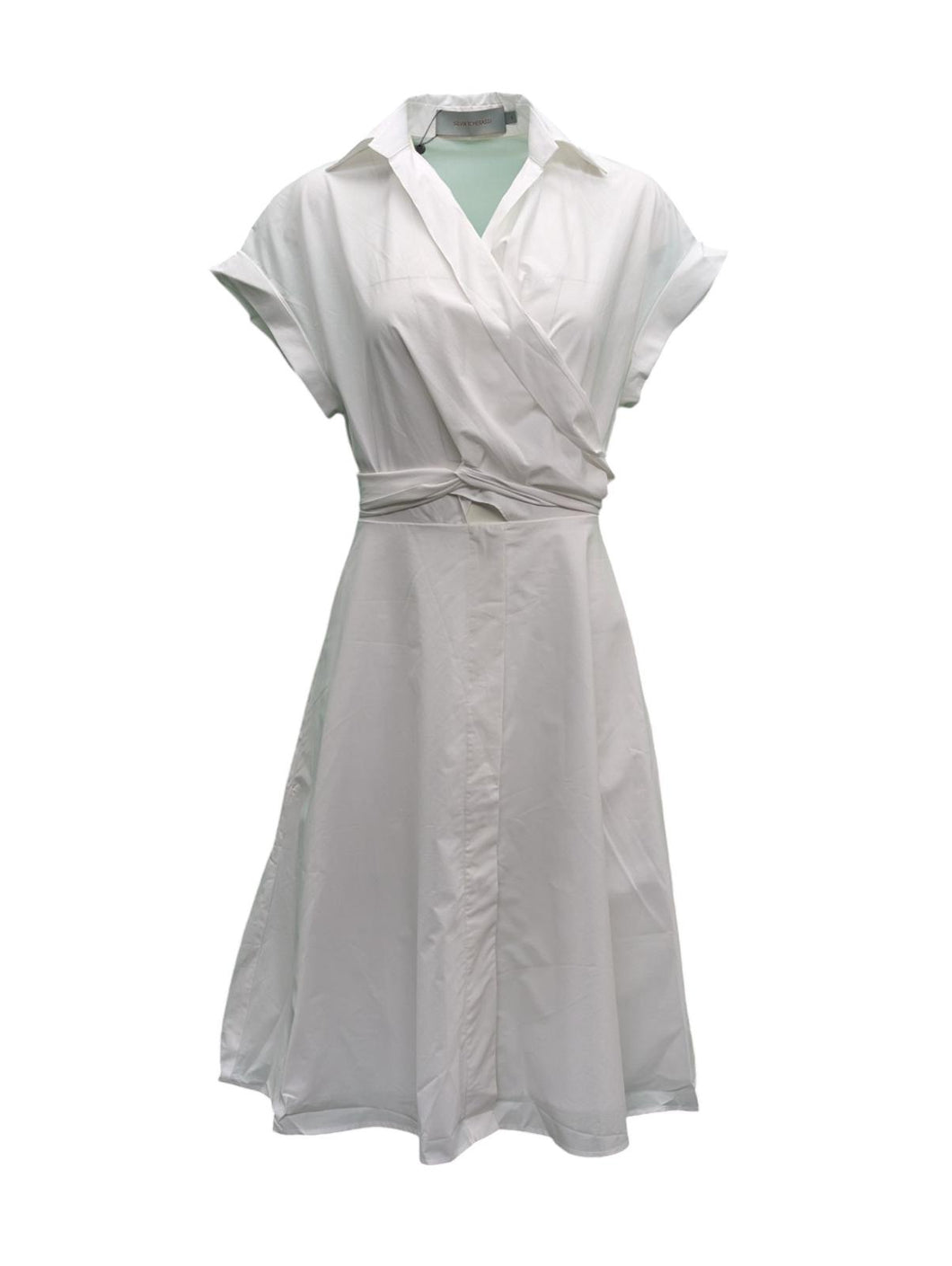 SILVIA TCHERASSI Paloma Browns Exclusive White Shirt Midi Dress S RRP 1100