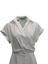 Load image into Gallery viewer, SILVIA TCHERASSI Paloma Browns Exclusive White Shirt Midi Dress S RRP 1100
