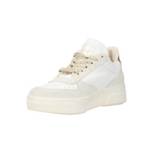 Load image into Gallery viewer, STEVE MADDEN Darma Trainer Low Top White Panelled Gold Accent UK4 RRP120
