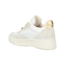 Load image into Gallery viewer, STEVE MADDEN Darma Trainer Low Top White Panelled Gold Accent UK4 RRP120
