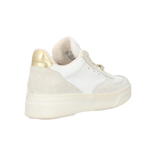 Load image into Gallery viewer, STEVE MADDEN Darma Trainer Low Top White Panelled Gold Accent UK4 RRP120
