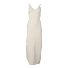 Load image into Gallery viewer, PACO RABANNE Midi DressLadies Beige V Neck Loop Slit Woven Bodycon S  RRP760

