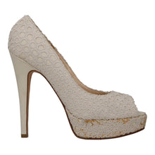 Load image into Gallery viewer, BLUMARINE Court Shoes High Heel Open Toe Beige UK5 RRP250
