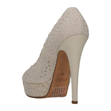 Load image into Gallery viewer, BLUMARINE Court Shoes High Heel Open Toe Beige UK5 RRP250
