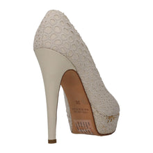 Load image into Gallery viewer, BLUMARINE Court Shoes High Heel Open Toe Beige UK5 RRP250
