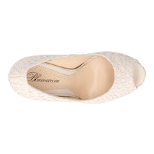Load image into Gallery viewer, BLUMARINE Court Shoes High Heel Open Toe Beige UK5 RRP250
