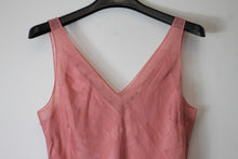 Load image into Gallery viewer, TED BAKER Ladies Coral Pink V-Neck Check Detail Camisole Vest Top Size M BNWT
