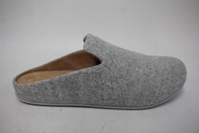 Load image into Gallery viewer, FITFLOP Ladies Grey Felt Fabric Chrissie II Haus Melton Slippers UK8 NEW

