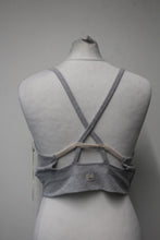 Load image into Gallery viewer, VUORI Light Grey Heather Longline Elevation Activewear Sports Bra Top L NEW
