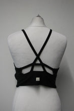 Load image into Gallery viewer, VUORI Black Heather Longline Elevation Activewear Sports Bra Top Size L NEW
