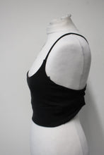 Load image into Gallery viewer, VUORI Black Heather Longline Elevation Activewear Sports Bra Top Size L NEW
