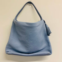 Load image into Gallery viewer, KATE SPADE Ladies Light Pebbled Blue Leather Handbag Shoulder Bag M Size
