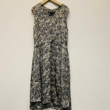 Load image into Gallery viewer, THEYSKENS&#39; THEORY Grey Ladies Fit &amp; Flare V-neck Sleeveless Dress Size S
