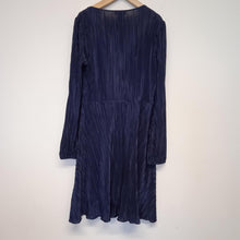 Load image into Gallery viewer, DKNY Blue Ladies Long Sleeve V-Neck Shift Knee Length Dress UK12 NEW
