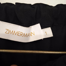 Load image into Gallery viewer, ZIMMERMANN Ladies Black Sleeveless Flowing Waist Band Midi Length Dress UK10
