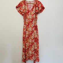 Load image into Gallery viewer, ODD MOLLY Red Ladies Sleeveless Boho Chic V-neck Dress Size UK S
