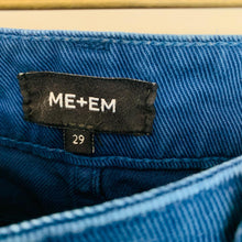 Load image into Gallery viewer, ME+EM Blue Tone Wash Indigo Ladies Wide-Leg Jeans Size W30 L27
