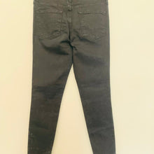 Load image into Gallery viewer, FRAME Black Ladies Stretch Skinny Crop Ankle Tapered Jeans W27 L27
