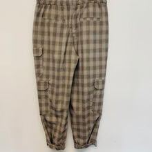Load image into Gallery viewer, ME+EM Beige Ladies Check Light Jogger Dress Pant Cropped Trousers Size UK 10
