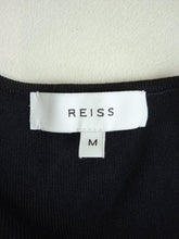 Load image into Gallery viewer, REISS Ladies Black Stretch-Fit Knee Length Sasha Knitted Bodycon Dress Size M
