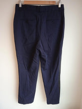 Load image into Gallery viewer, POLO RALPH LAUREN Ladies Navy Blue Wool Straight Leg Dress Trousers US4 UK8 NEW
