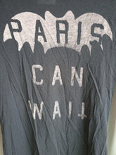 Load image into Gallery viewer, ZOE KARSSEN Ladies Grey Cotton Blend Paris Can Wait Long Sleeve T-shirt Size XS
