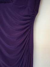Load image into Gallery viewer, RALPH LAUREN Ladies Grapevine Purple Sleeveless Ruched Midi Dress UK6 NEW
