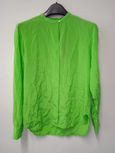 Load image into Gallery viewer, POLO RALPH LAUREN Ladies Green Silk Long Sleeve Clarissa Shirt Size UK4 NEW
