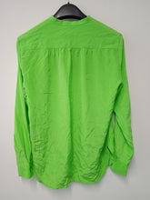 Load image into Gallery viewer, POLO RALPH LAUREN Ladies Green Silk Long Sleeve Clarissa Shirt Size UK4 NEW
