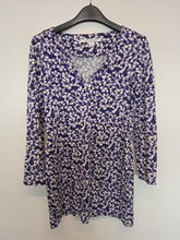 Load image into Gallery viewer, DIANE VON FURSTENBERG Ladies Purple Cotton &amp; Silk Reina Shift Dress Size UK8
