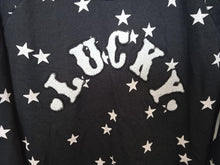 Load image into Gallery viewer, ZOE KARSSEN Ladies Black &amp; White Cotton Blend Lucky Star Long Pullover Jumper S
