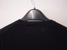 Load image into Gallery viewer, MARKUS LUPFER Ladies Black Wool Long Sleeve Sequined Perfume Jumper Size S
