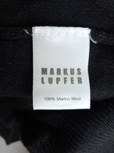 Load image into Gallery viewer, MARKUS LUPFER Ladies Black Wool Long Sleeve Sequined Perfume Jumper Size S
