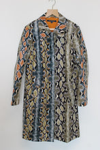 Load image into Gallery viewer, FRENCH CONNECTION Ladies Multicolour Python Print Rain Coat EU42 UK14
