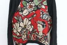 Load image into Gallery viewer, GET CUTIE Ladies Black Cotton Frida Kahlo Wide-Fit Sweatshirt Jumper Size M
