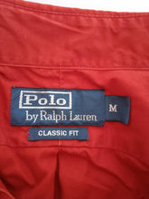 Load image into Gallery viewer, POLO RALPH LAUREN Men&#39;s Red Cotton Long Sleeve Button-Up Classic Shirt Size M
