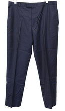 Load image into Gallery viewer, AUSTIN REED Men&#39;s Navy Blue Zip Fly Pure Wool Suit Trousers Size 36S W36 L29

