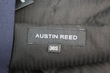 Load image into Gallery viewer, AUSTIN REED Men&#39;s Navy Blue Zip Fly Pure Wool Suit Trousers Size 36S W36 L29

