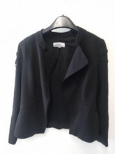 Load image into Gallery viewer, COAST Ladies Black Collared Long Sleeve Blazer Size UK12
