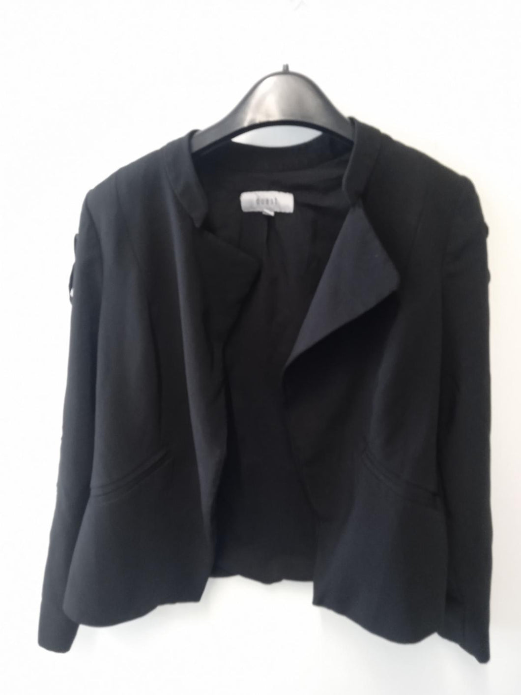 COAST Ladies Black Collared Long Sleeve Blazer Size UK12