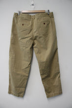 Load image into Gallery viewer, J.CREW Ladies Sand Brown Cotton Chino Straight Leg Trousers Size US12P UK16 NEW
