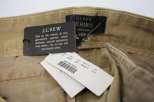 Load image into Gallery viewer, J.CREW Ladies Sand Brown Cotton Chino Straight Leg Trousers Size US12P UK16 NEW
