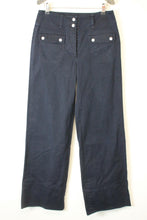 Load image into Gallery viewer, ME Ladies Dark Blue Cotton Wide Straight Leg Trousers EU38 UK10
