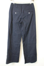 Load image into Gallery viewer, ME Ladies Dark Blue Cotton Wide Straight Leg Trousers EU38 UK10
