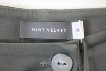 Load image into Gallery viewer, MINT VELVET Ladies Khaki Cotton Roxy Wide Cropped Trousers EU38R UK10R BNWT
