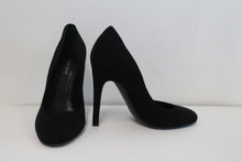 Load image into Gallery viewer, KURT GEIGER Ladies Black Suede High Heel Almond Toe Court Shoes EU35 UK2
